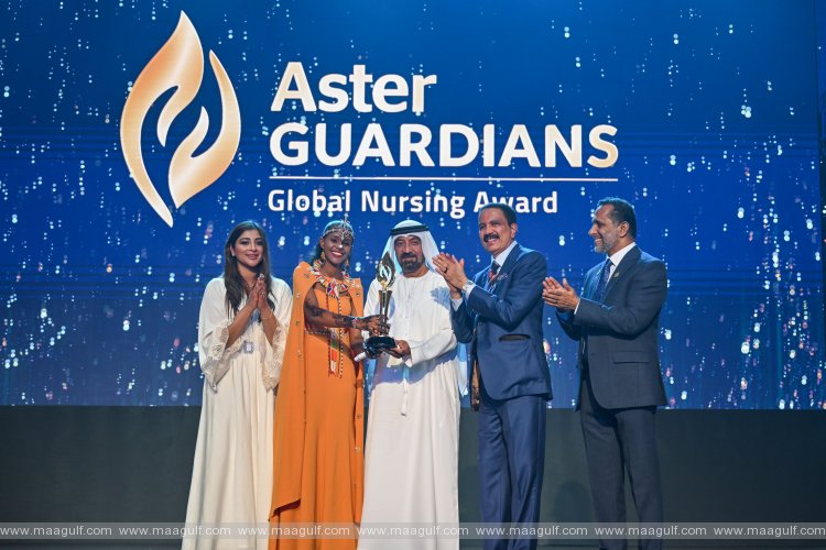 Ahmed bin Saeed honours winner of first Aster Guardians Global Nursing Award