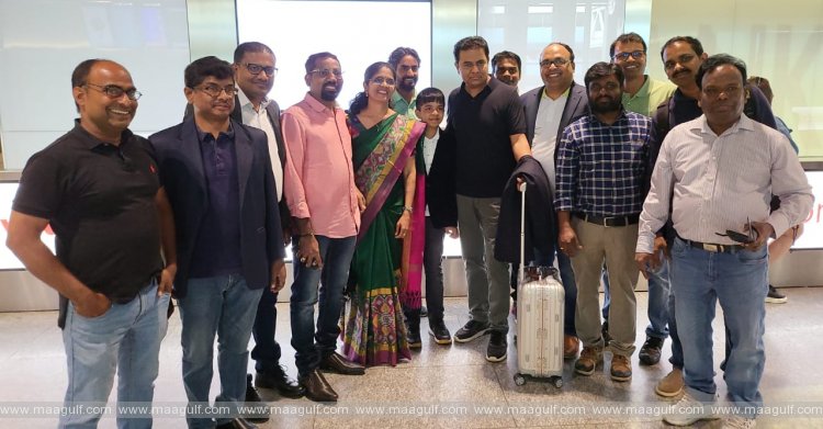 స్విట్జర్లాండ్ లో మంత్రి కేటీఆర్ కి ఘన స్వాగతం