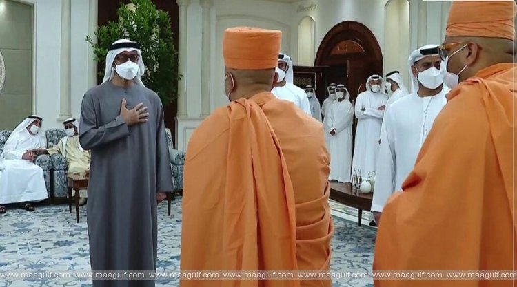 యూఏఈ దివంగత అధ్యక్షుని కోసం ప్రార్థనలు నిర్వహించిన బీఏపీఎస్ హిందూ మందిర్