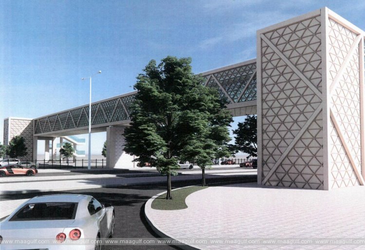 అల్ మర్కియా స్ట్రీట్ మీదుగా పాదచారుల వంతెన