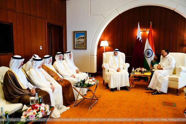 భారత ఉపరాష్ట్రపతిని కలిసిన షురా కౌన్సిల్ స్పీకర్