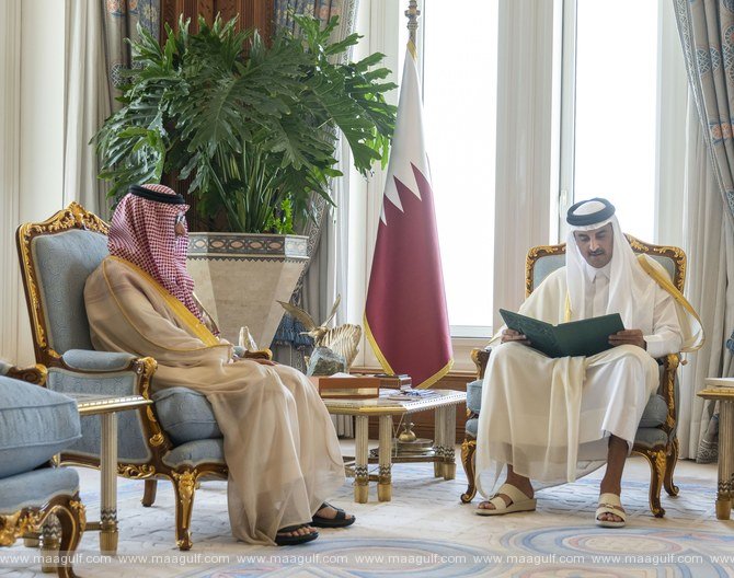 ఖతారీ ఎమిర్‌కి రాతపూర్వక సందేశాన్ని పంపిన కింగ్ సల్మాన్