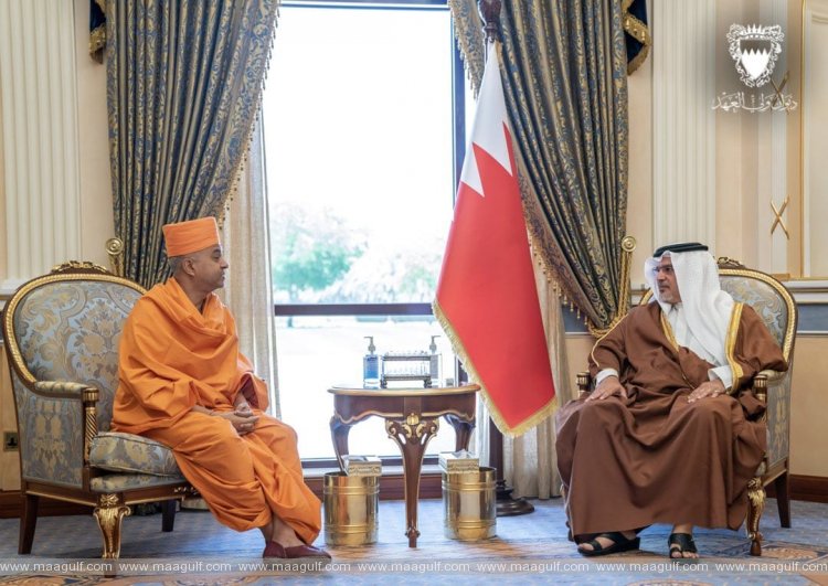 BAPS ప్రతినిధి బృందంతో సమావేశమైన ప్రిన్స్ సల్మాన్