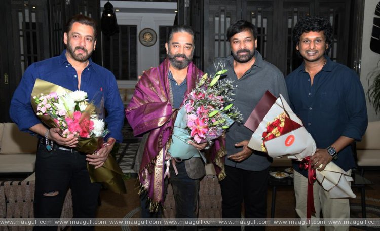 కమల్ హాసన్ కు చిరంజీవి ఇంట సన్మానం