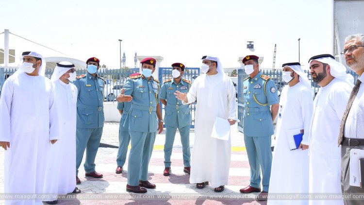 Al Shamsi inspects heavy vehicle testing and registration bldg