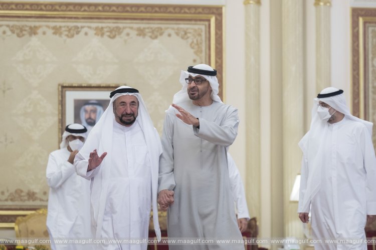 UAE President meets Ruler of Sharjah