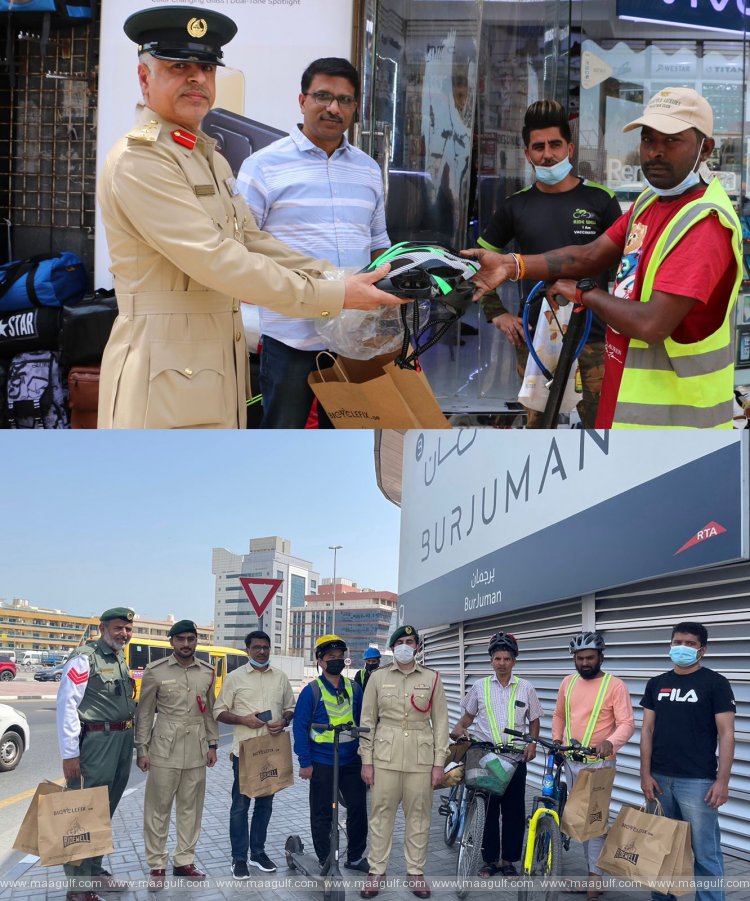 Dubai Police organises Awareness Campaign on Bicycles and E-Scooter Safety