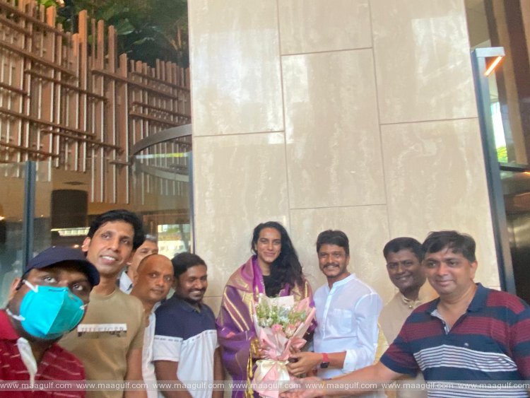 1 పి.వి.సింధు ని సన్మానించిన సింగపూర్ తెలుగు సమాజం