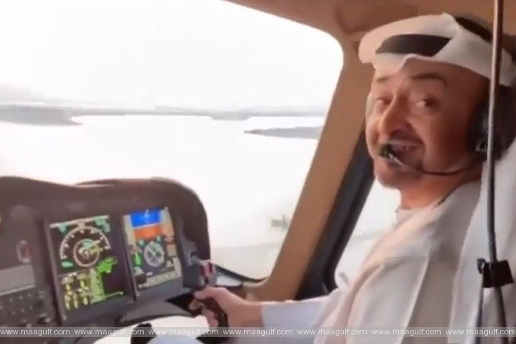 హెలికాప్టర్‌ను నడిపిన యూఏఈ అధ్యక్షుడు