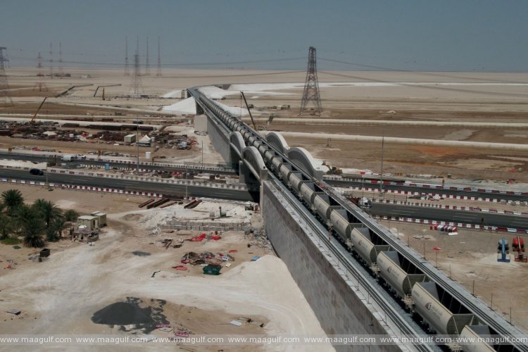 Etihad Rail completes connection of ICAD\'s railway freight terminal with network’s main line