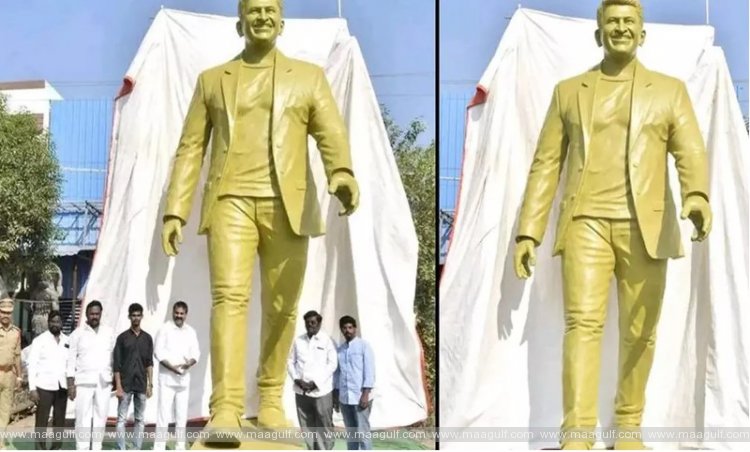 3డీ టెక్నాలజీతో 21 అడుగుల పునీత్ రాజ్ కుమార్ విగ్రహం..!