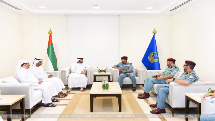 Al Shamsi receives Sheikh Majid bin Sultan bin Saqr Al Qasimi