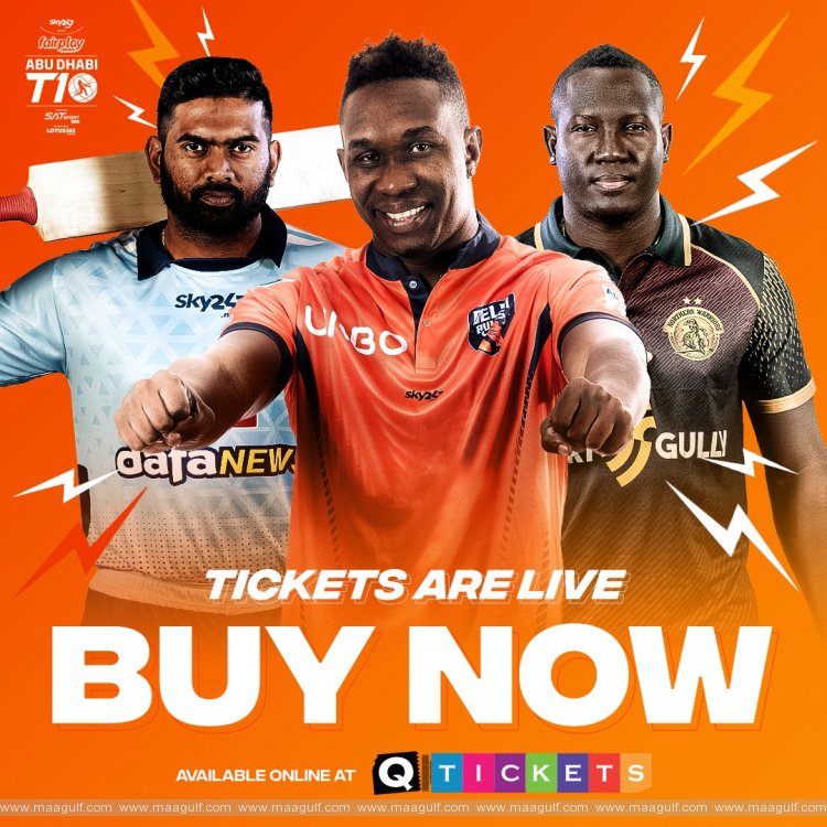 20 Abu Dhabi T10 Tickets Now on Sale