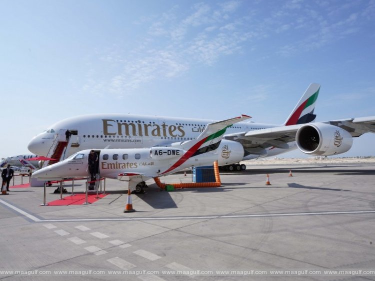 The Emirates A380 attracts thousands of visitors at the Bahrain Air Show