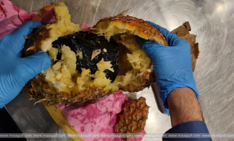 1 పైనాపిల్స్లో గంజాయి స్మగ్లింగ్.. ఆఫ్రికన్ అరెస్ట్