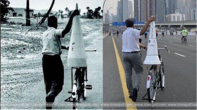 దుబాయ్ రైడ్: భారత తొలి రాకెట్ ప్రయోగానికి నివాళులు