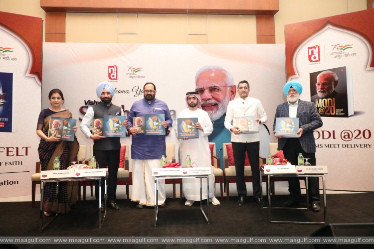 Union Minister Rajiv Chandrashekhar releases 2 books on PM Modi in Dubai