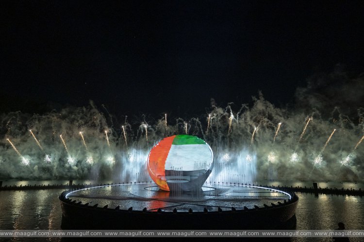 Abu Dhabi lights up in celebration of UAE\'s 51st National Day