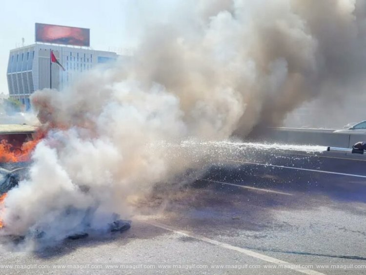 అగ్నికి ఆహుతైన వాహనం.. తృటిలో తప్పిన పెనుప్రమాదం