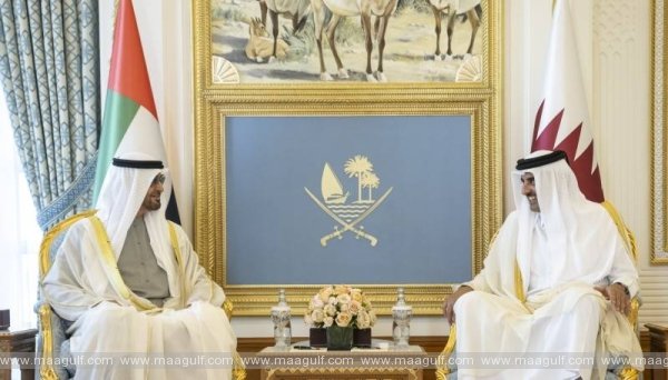 ద్వైపాక్షిక సంబంధాలపై చర్చించిన యూఏఈ అధ్యక్షుడు, ఖతార్ ఎమిర్