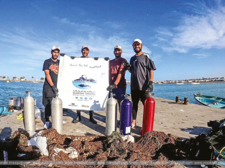 ఖురియాత్‌లో 200 కిలోల ఫిషింగ్ వలల తొలగింపు