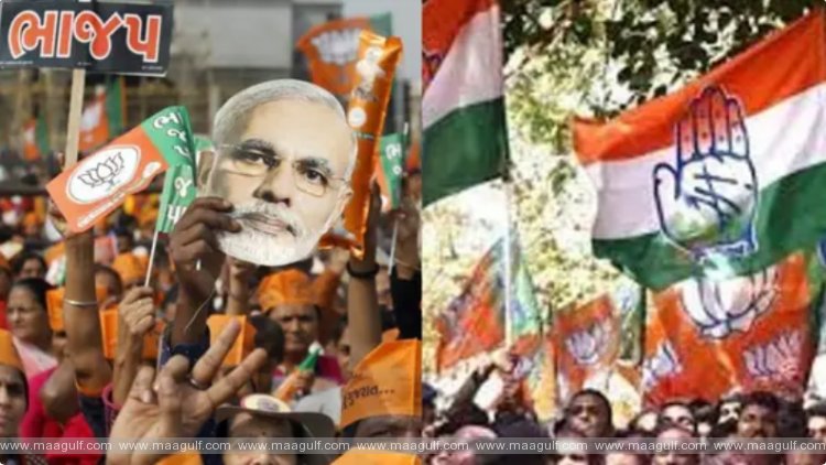 గుజరాత్‌లో బిజెపి.. హిమాచల్ ప్రదేశ్‌లో కాంగ్రెస్ ఆధిక్యం