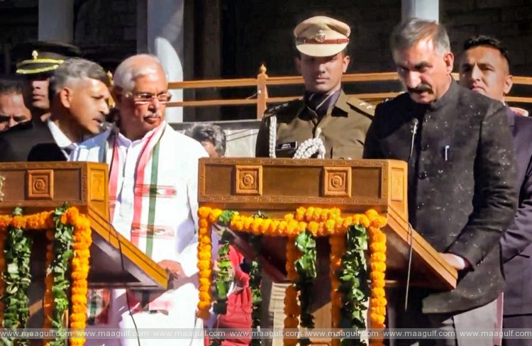 హిమాచల్‌ ప్రదేశ్ సీఎంగా సుఖ్విందర్ సింగ్ సుఖు ప్రమాణ స్వీకారం..