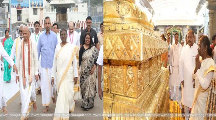 శ్రీవారిని దర్శించుకున్న భారత రాష్ట్రపతి ద్రౌపది