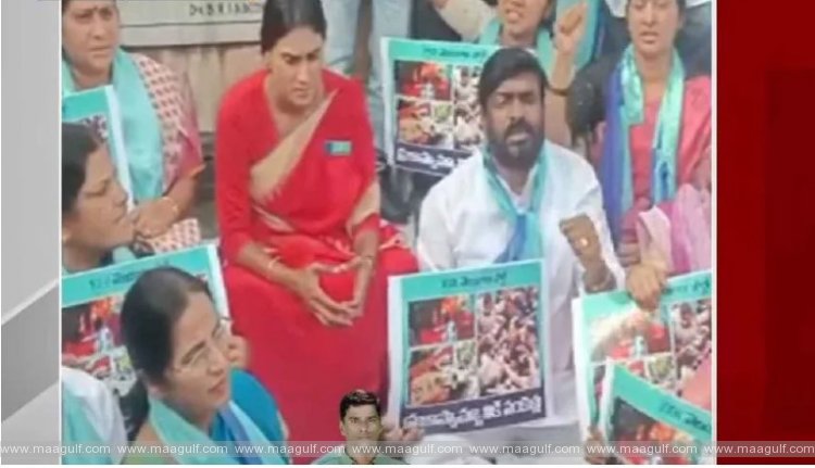 YSRTP అధ్యక్షురాలు షర్మిల దీక్షను భగ్నం చేసిన పోలీసులు