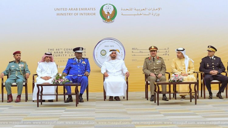 Saif bin Zayed attends 46th Arab Police and Security Leaders Conference in Abu Dhabi