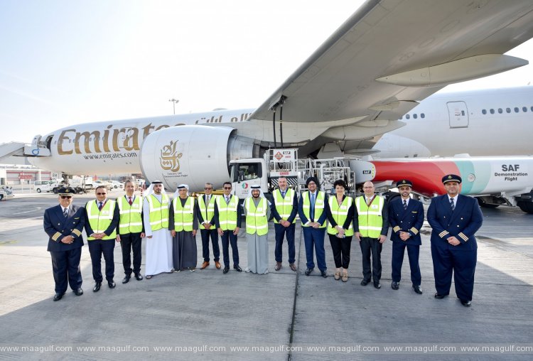 20 Emirates operates milestone demonstration flight powered with 100% Sustainable Aviation Fuel