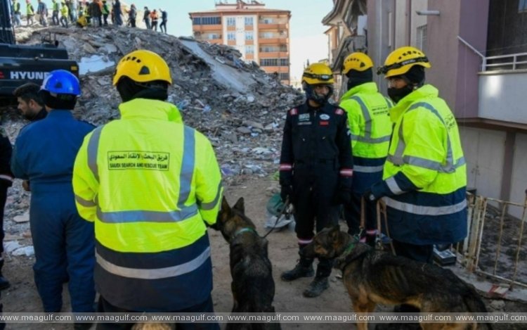 టర్కీ నుండి బయలుదేరిన సౌదీ రెస్క్యూ టీమ్