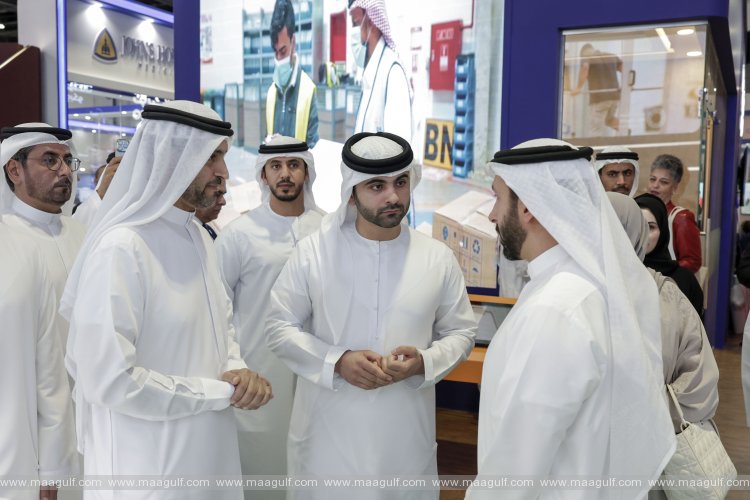 Mansoor bin Mohammed tours Arab Health Exhibition and Congress 2023