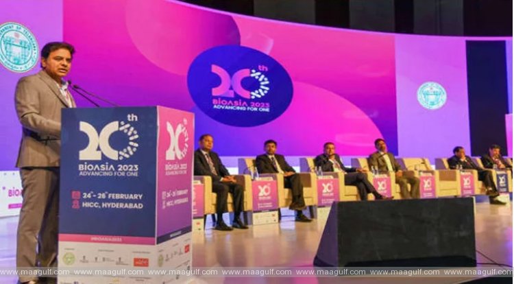 బయో ఏషియా-2023 సదస్సును ప్రారంభించిన మంత్రి కెటిఆర్