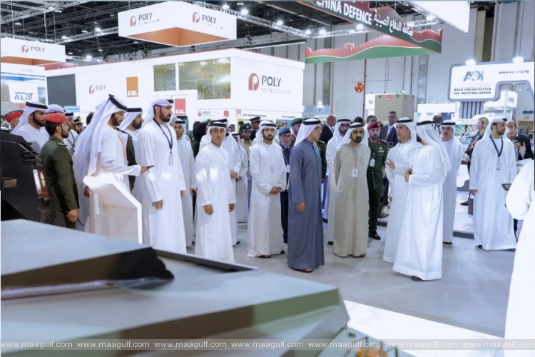Sheikh Mohammed tours IDEX 2023 in Abu Dhabi