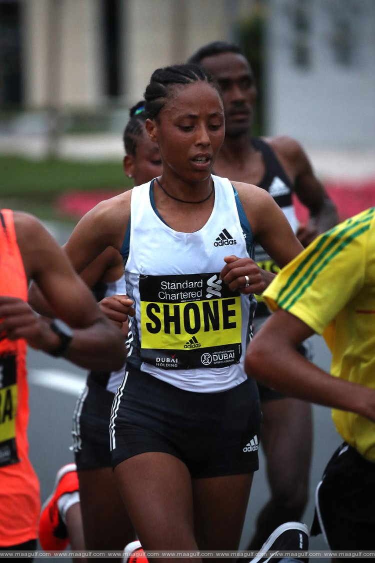 20 Aga, Shone, Burka Lead Women’s Elites at Dubai Marathon