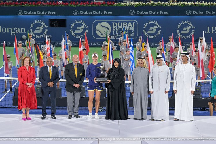 Latifa bint Mohammed crowns winner of Dubai Duty Free Tennis Championships