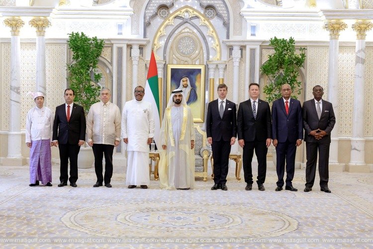 Sheikh Mohammed receives credentials of new ambassadors to UAE