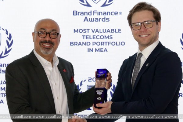 e& receives Brand Finance Awards during Mobile World Congress in Barcelona