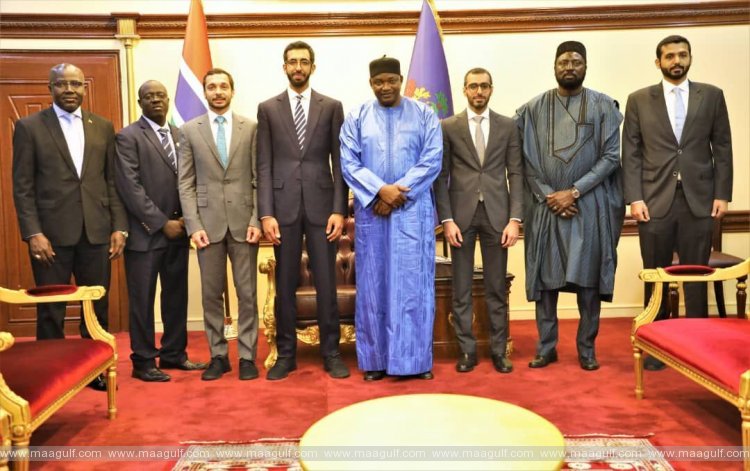 Shakhboot bin Nahyan Al Nahyan meets President of Gambia