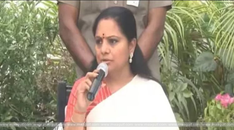 1 విలేఖరుల సమావేసంలో కవిత