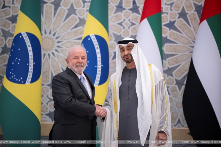 UAE President receives President Lula of Brazil at official reception ceremony