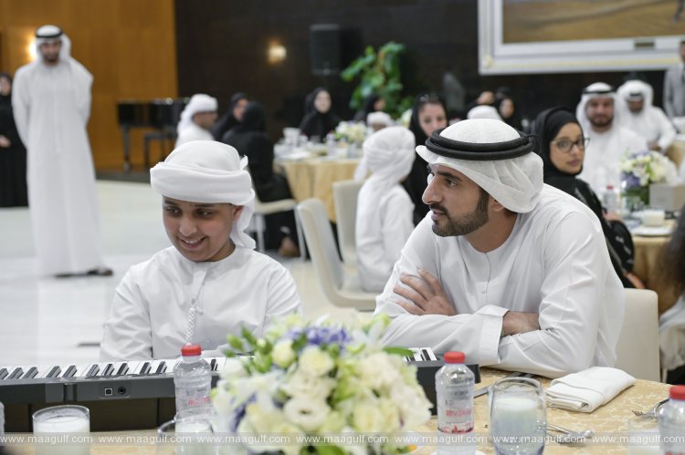 Sheikh Hamdan attends Iftar banquet with autistic children