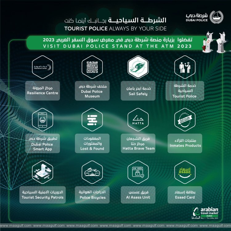 Dubai Police to showcase latest tourism safety services at Arabian Travel Market 2023