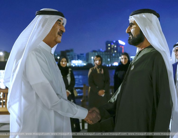 20 Sheikh Mohammed meets with UAQ Ruler