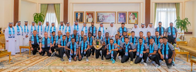The President of Hatta Sports Club congratulates the Club’s Football Team for qualifying to ADNOC Pro League