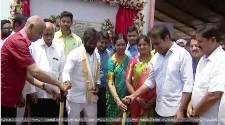 అమర్ రాజా గిగా ఫ్యాక్టరీ నిర్మాణానికి భూమి పూజ చేసిన మంత్రి కేటీఆర్