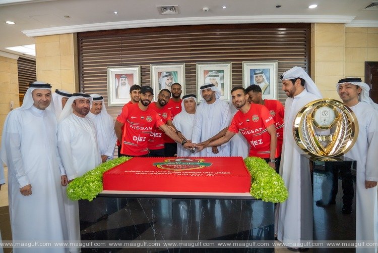H.E. Mattar Al-Tayer receives Shabab Al-Ahli’s Delegation & congratulates the Club for Wining ADNOC Pro League’s Title