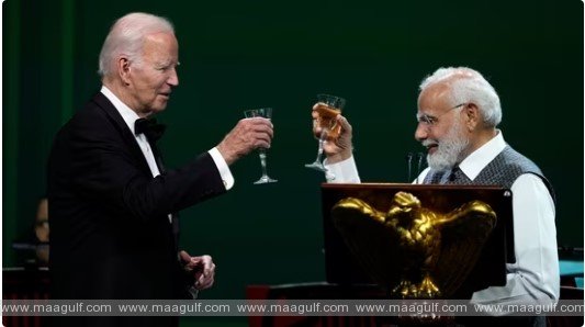 జింజర్ డ్రింక్‌తో జోబిడెన్,మోదీల ఛీర్స్