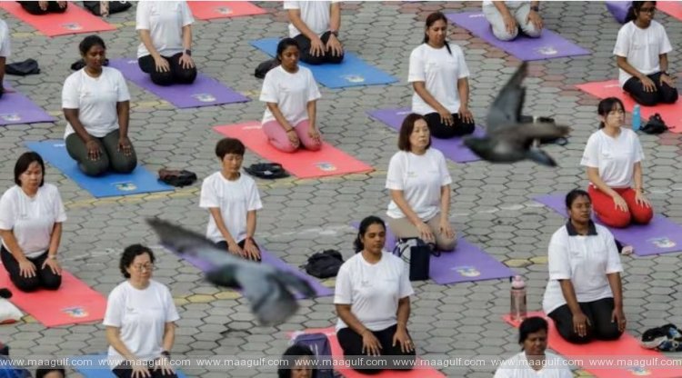 గుజరాత్ లో 1.53 లక్షల మంది యోగా..